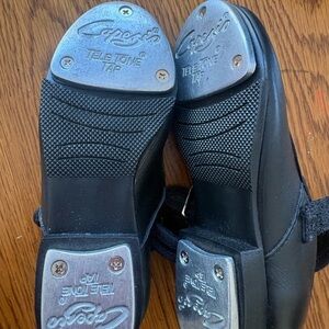 Capezio Black Tap Dance Shoes GIRLS